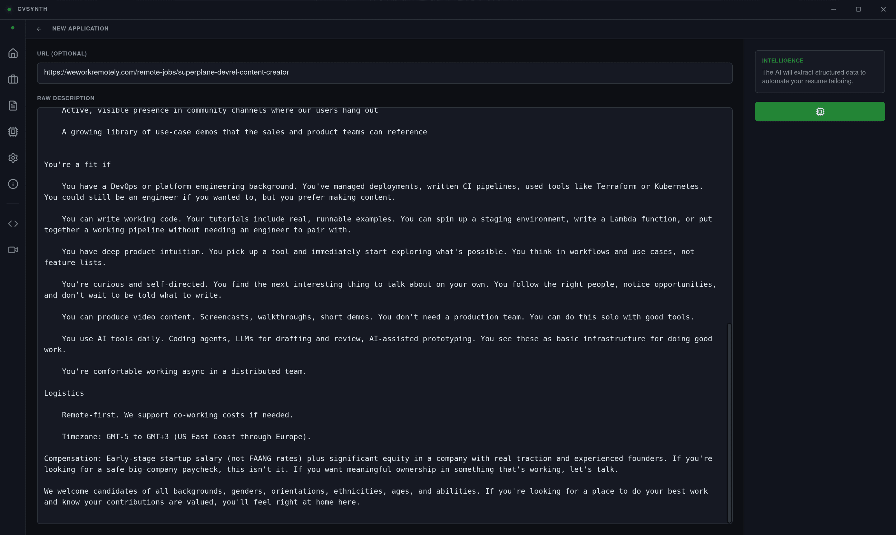 RoleTect Screenshot